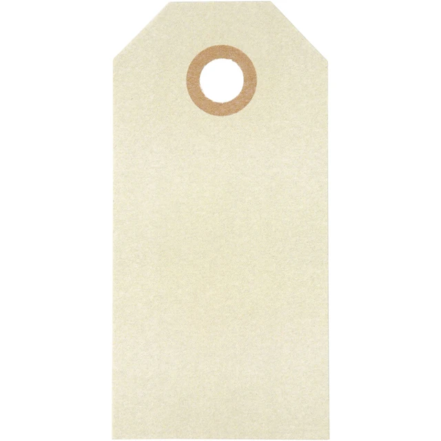 Etiketter Manilla 4x8 cm Natur 20 st