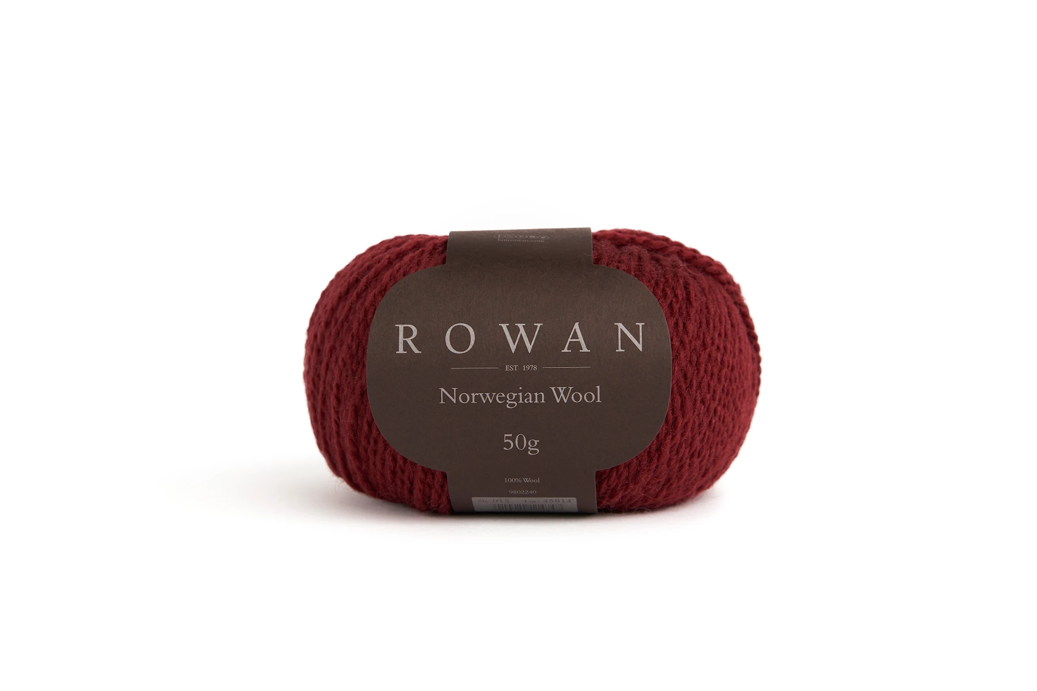 Produktbild för Norweigan Wool ullgarn 50 gr Red Velvet 023 Rowan
