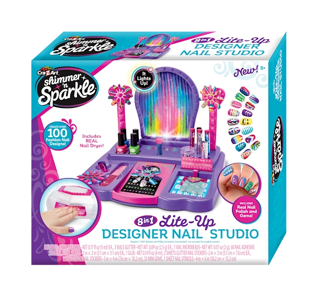 Shimmer N Sparkle 8 In 1 Nail Salon W. Dryer Ass