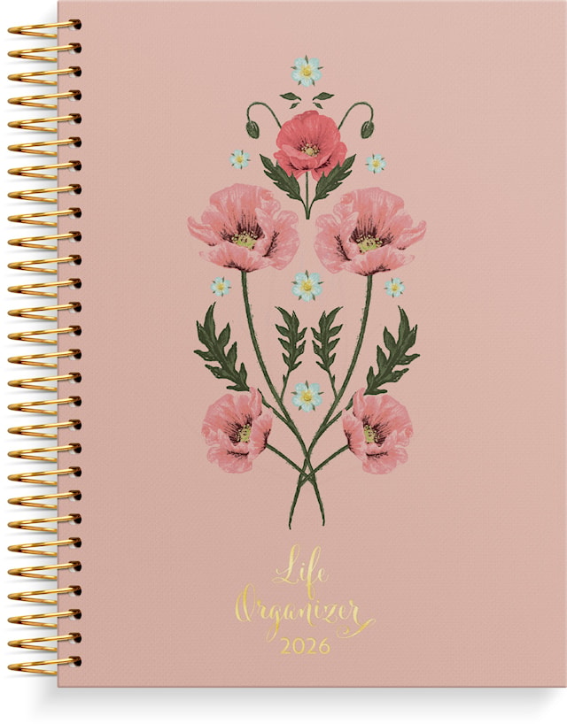 Produktbild 1 för Kalenteri 2026 Life Organizer C5 (163x229 mm) Burde