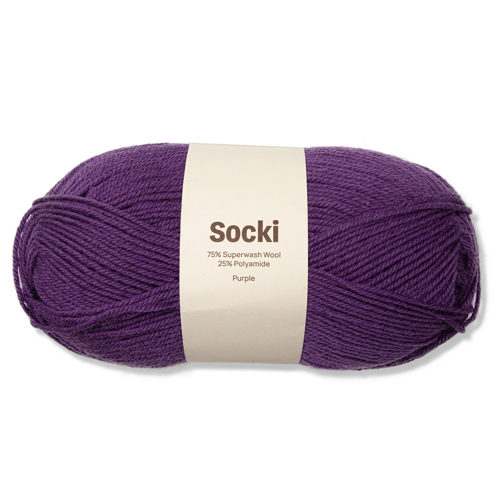 Produktbilde for Socki Garn Ensfarget Ullmiks 100 g Adlibris