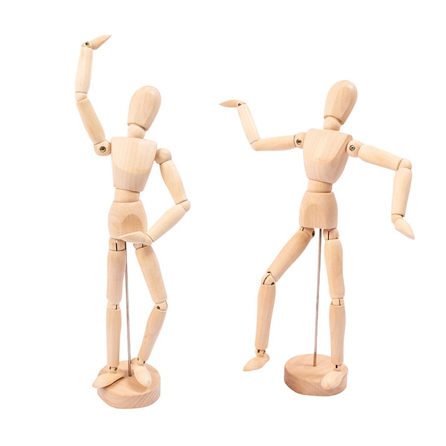 Produktbild 2 för Modellfigur trä 30 cm Playbox