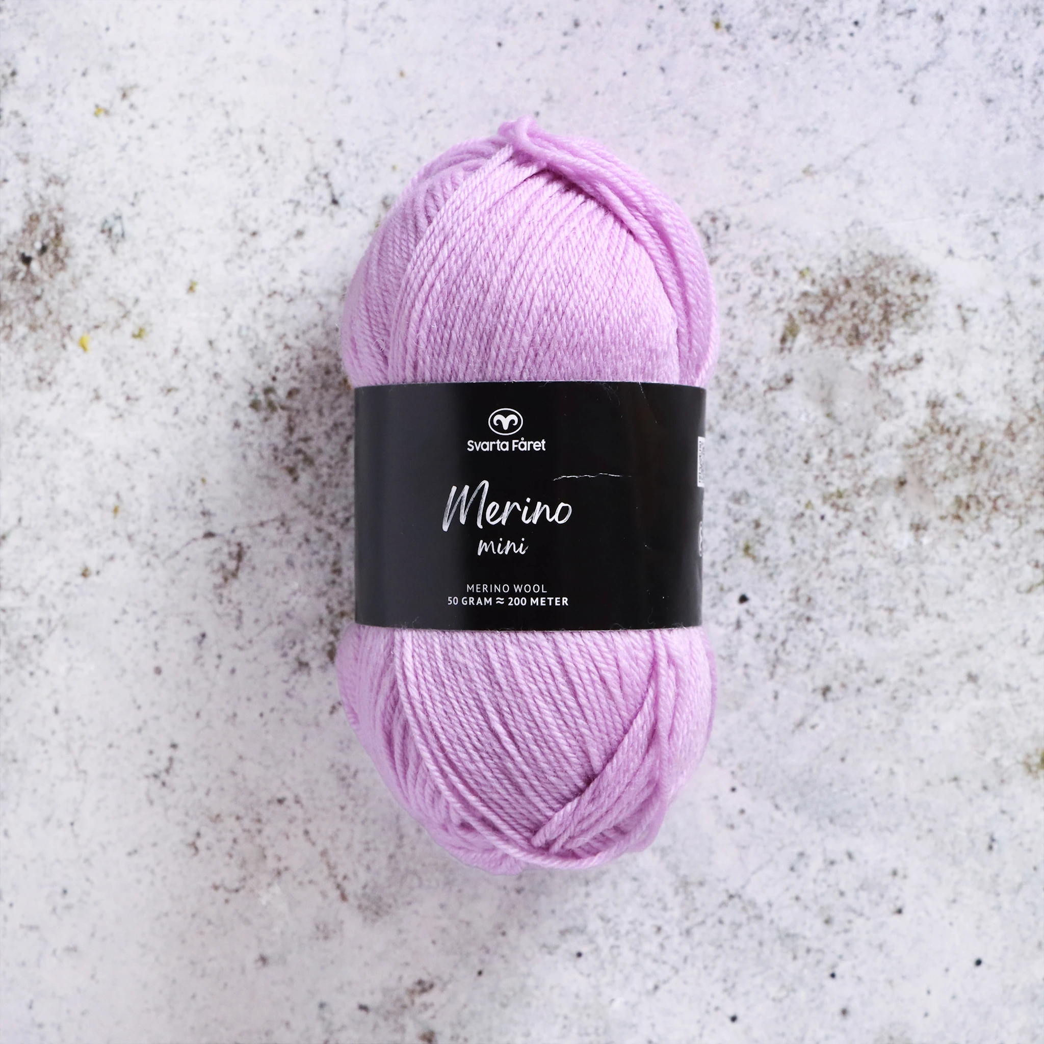 Produktbild för Merino Mini 50g Svarta Fåret