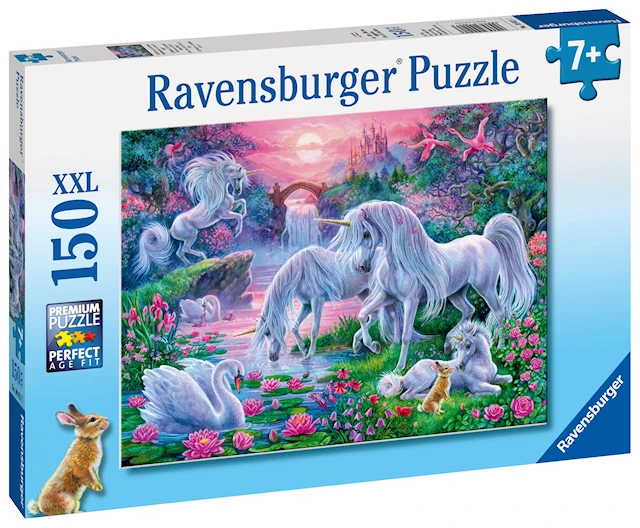 Unicorns in the Sunset Glow, Pussel, 150 bitar, Ravensburger