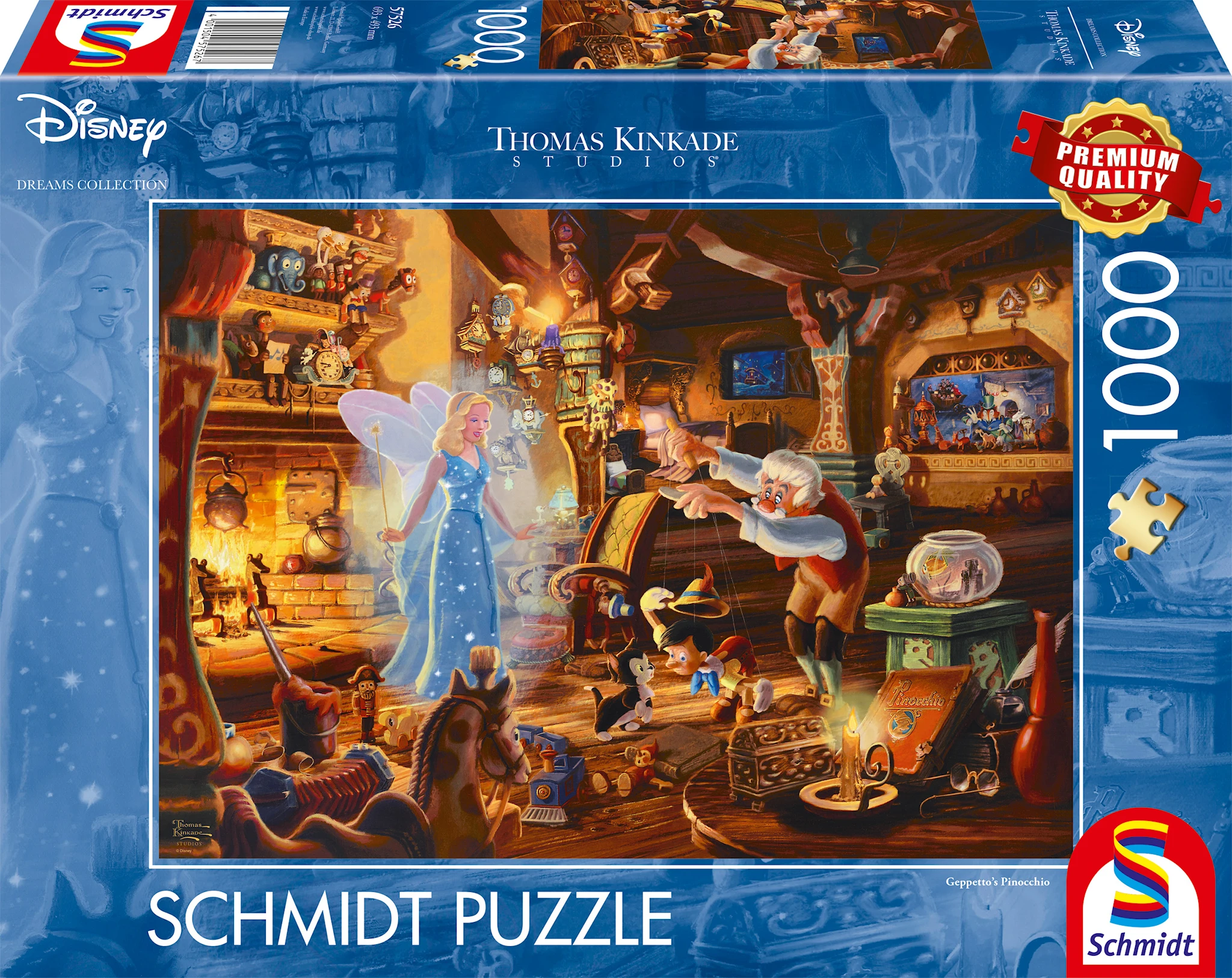 Tuotekuva ille Palaapelit Disney Geppettos Pinocchio 1000 palaa, Schmidt