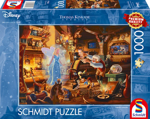 Pussel Disney Geppettos Pinocchio 1000 bitar, Schmidt