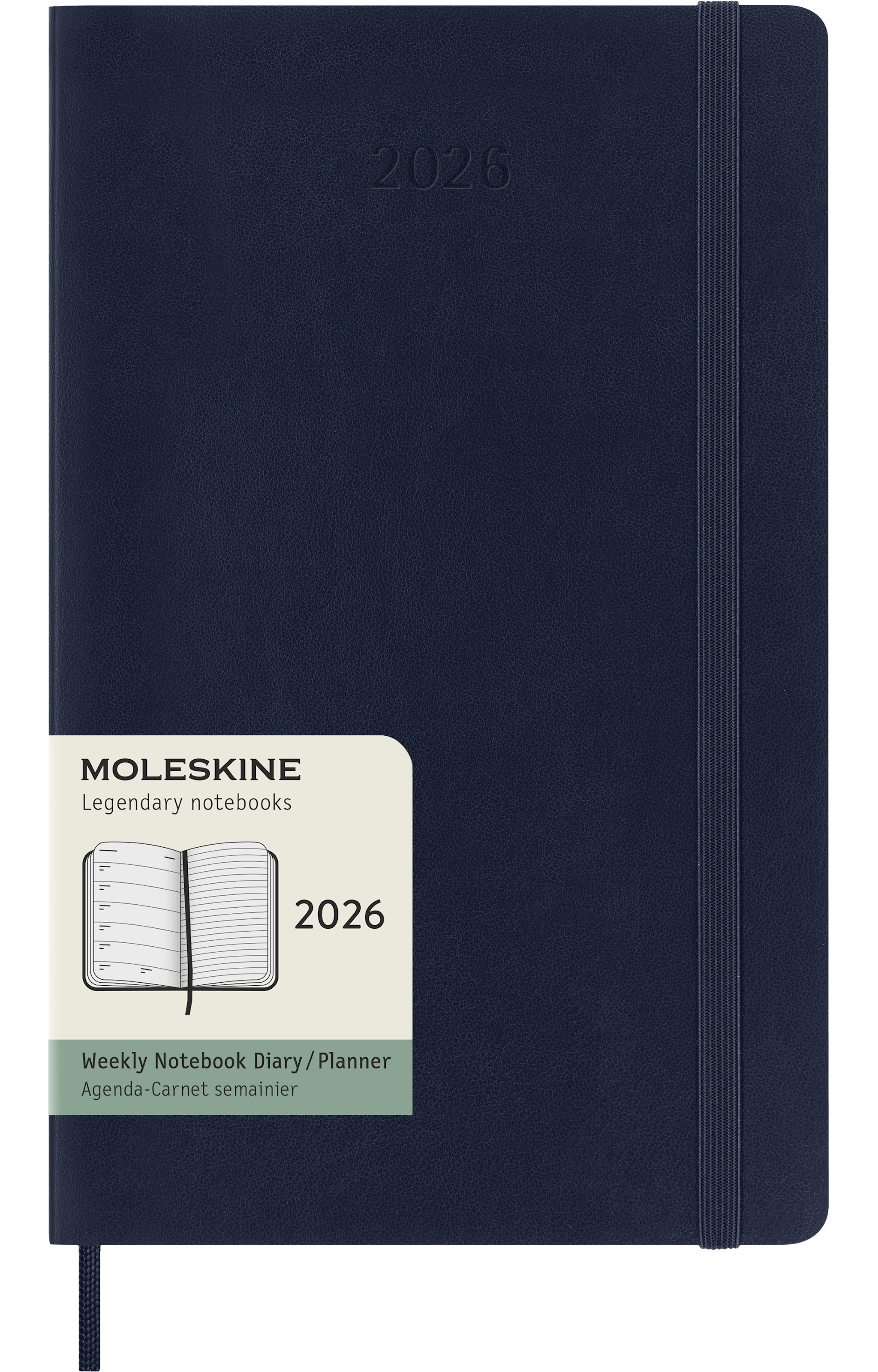 Produktbilde for Kalender 2026 Classic Soft 12M Week Note Large Sapphire Blue Moleskine
