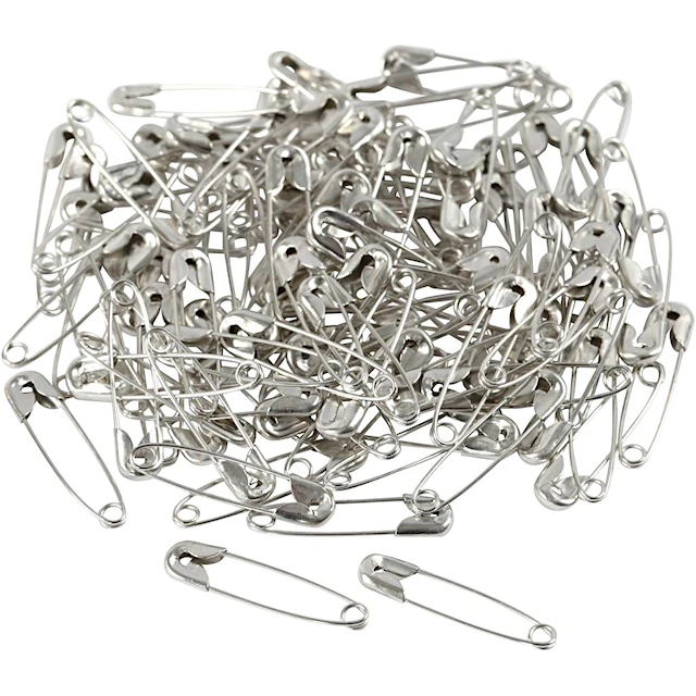 Säkerhetsnålar Silver 22 mm 100-pack