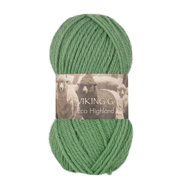 Highland Eco Wool 50 g Apple Green 232 Viking Garn