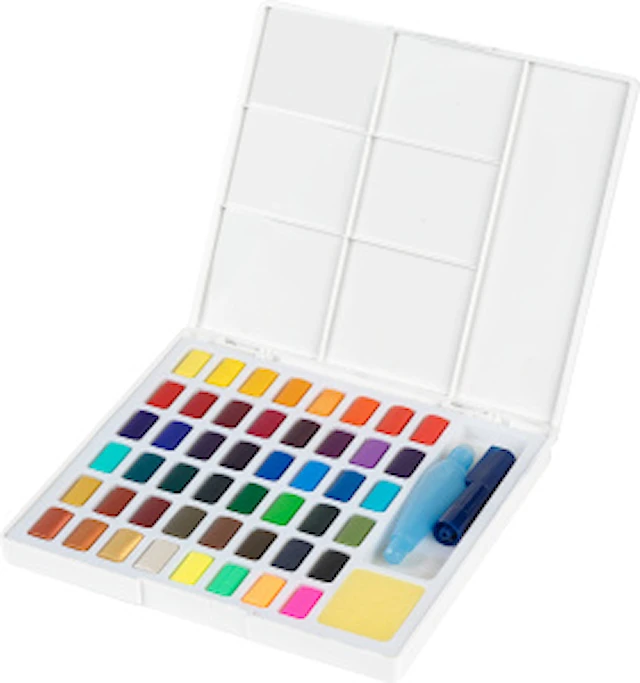 Faber-Castell Creative Studio Akvarellivärit, 48 väriä