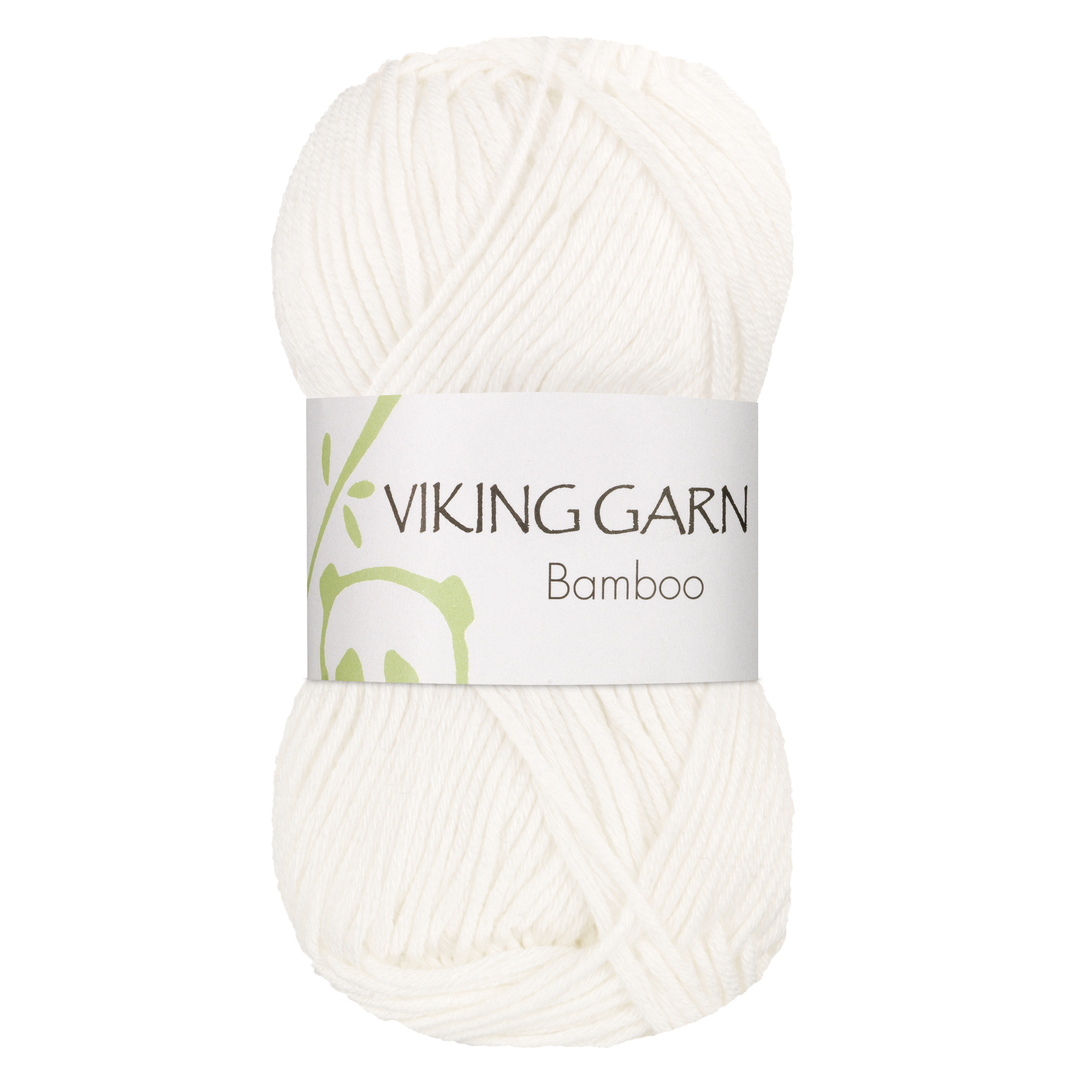 Bamboo Garn Bomullsmix 50 g Vit 600 Viking Garn