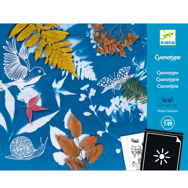 Produktbild 3 för Skapa med Ljus och Cyanotopi Natur 8 Ark Djeco