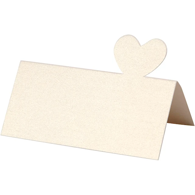 Paikkakortti, koko 8x8,5 cm, 120 g, luonnonvalkonen, 20 kpl/ 1 pkt