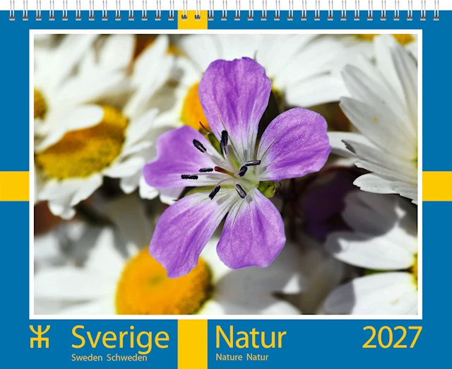 Väggkalender Sverige Natur 2027 Almanacksförlaget