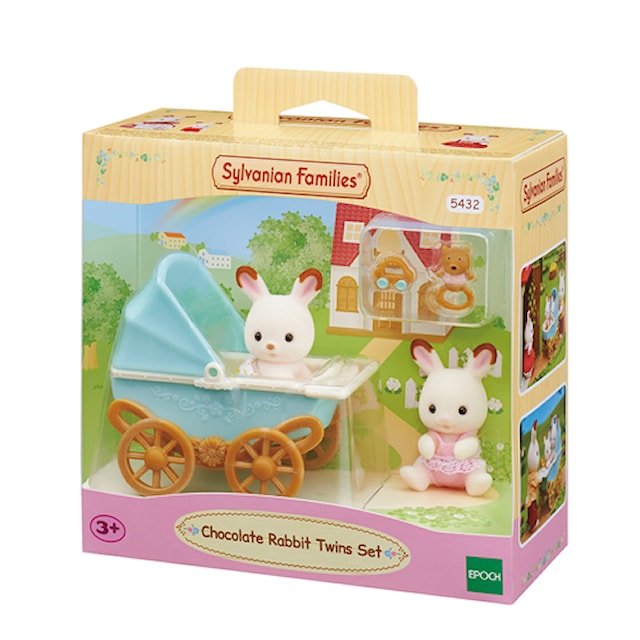 Tuotekuva 2 - Sylvanian Families Suklaapupukaksoset -setti (Lastenvaunut )