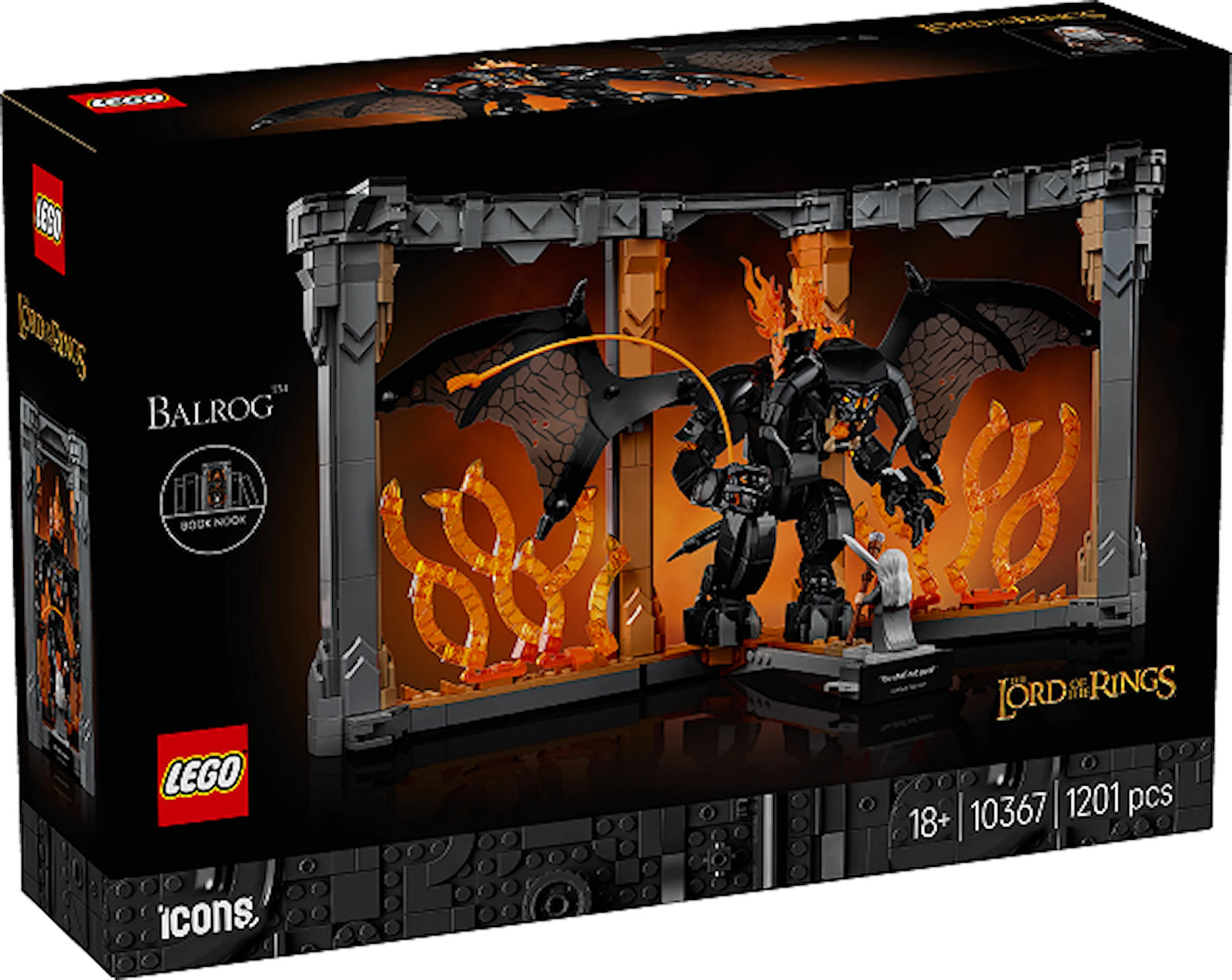 Tuotekuva ille Taru sormusten herrasta: Balrogin kirjaminimaailma LEGO® Icons (10367)