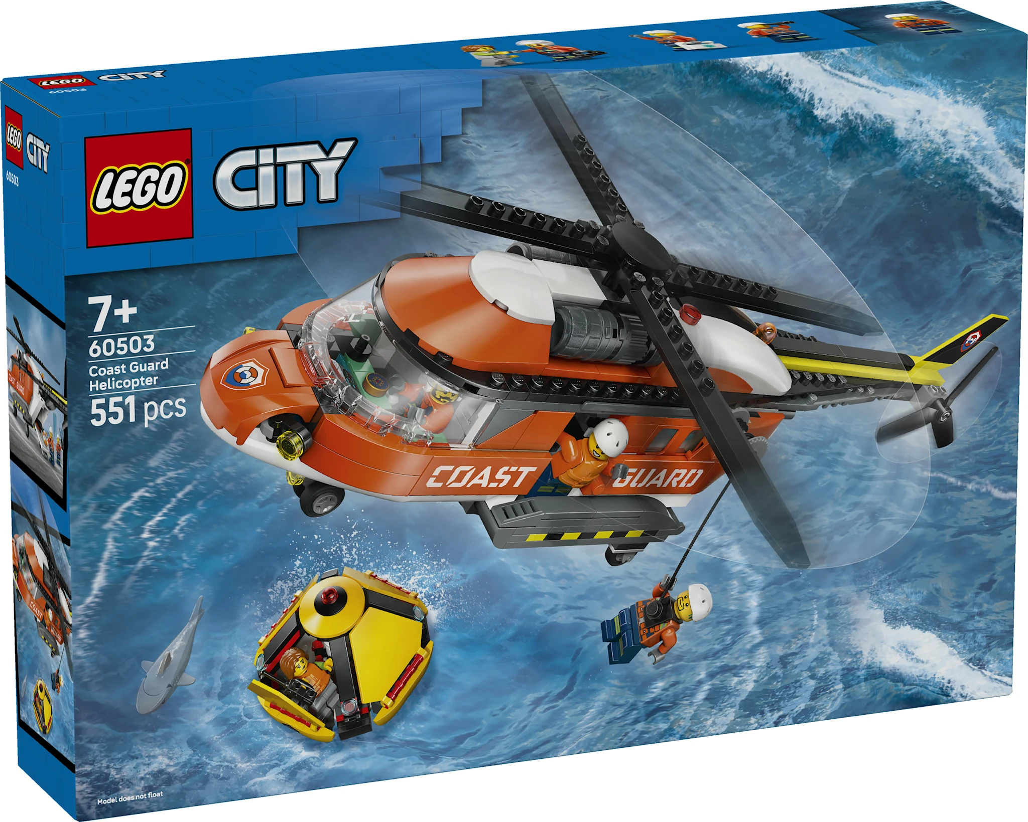 Tuotekuva ille Rajavartioston helikopter LEGO City Exploration (60503)