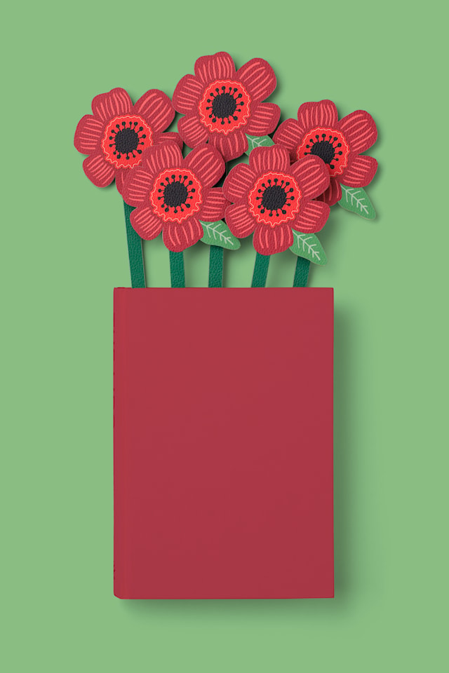 Produktbild 2 för Bokmärke Blomma Poppy Catwalk
