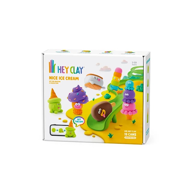 Produktbilde 1 for Lekeleire Bluey og Venner Lufttørkende 15 bokser 13 forskjellige farger Hey Clay