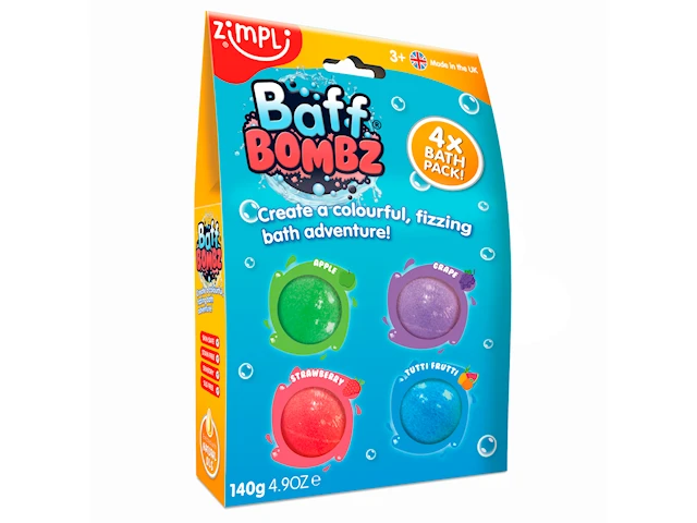 Zimpli Kids 4-Pack Baff Bombz Simba Toys