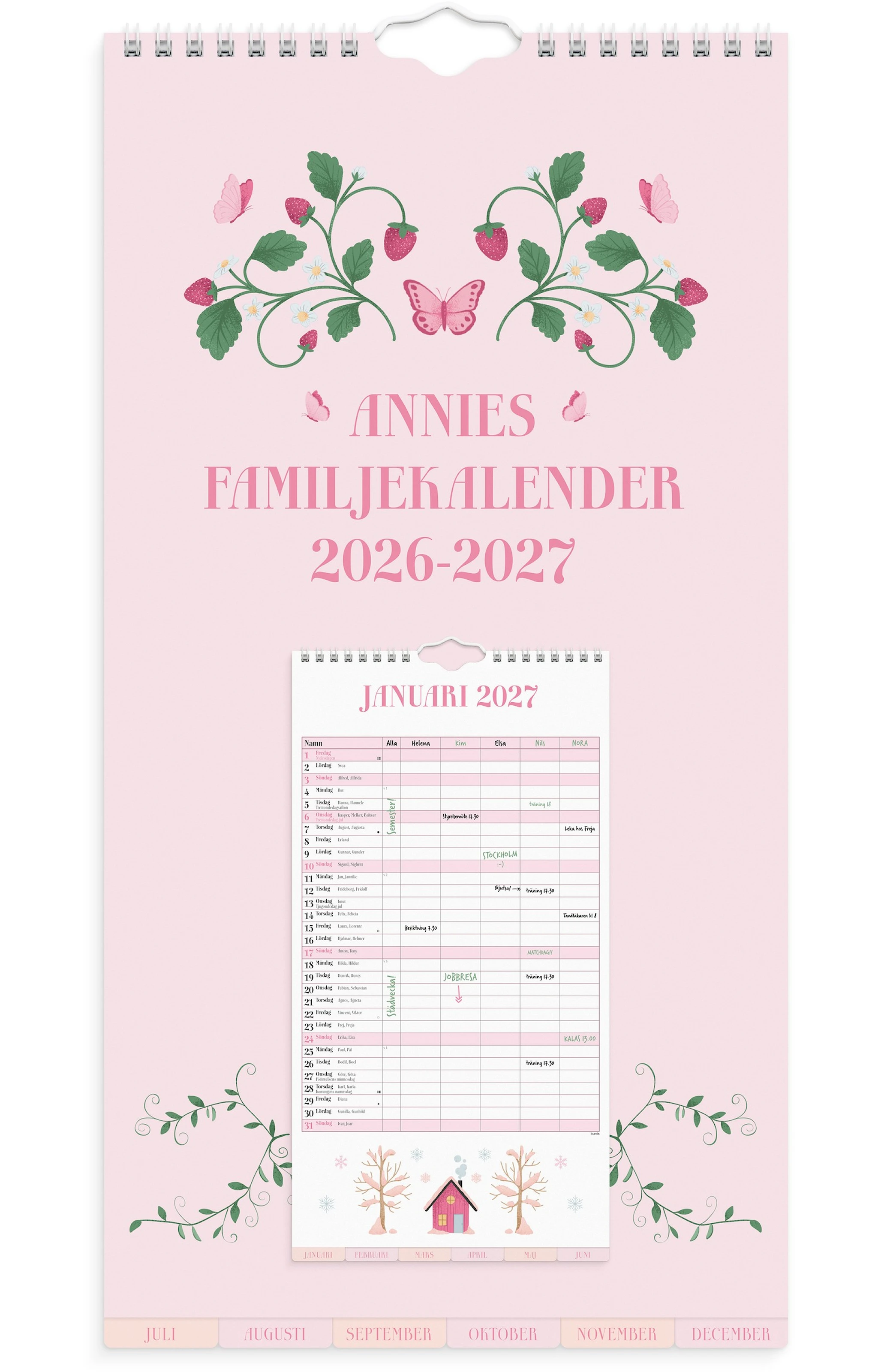 Produktbild för Familjekalender 26/27 Annies Burde