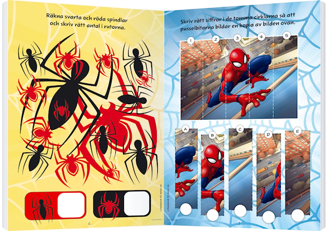 Produktbild 2 för Pysselbok Spider-Man med klistermärken, Kärnan