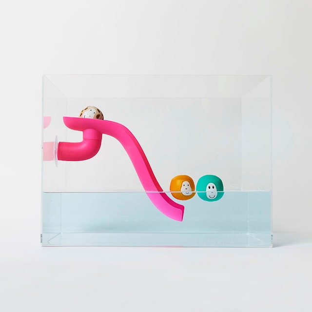 Produktbild 3 för Badleksak Bollkana Rosa Matchstick Monkey