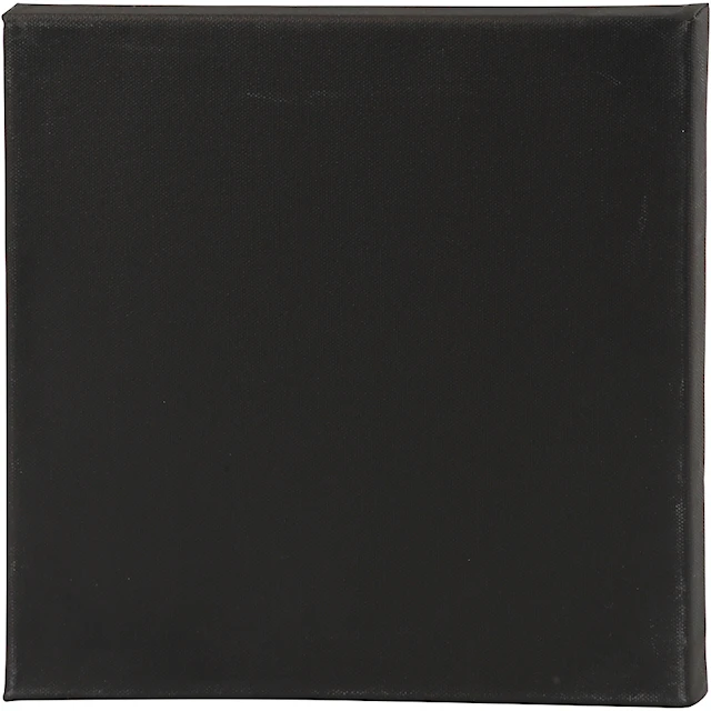 Målarduk, stl. 30x30x1,6 cm, 360 g, svart, 1 st.