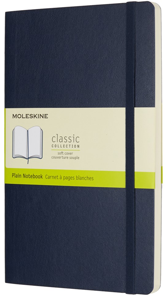 Anteckningsbok Classic Soft Olinjerad Large Sapphire Blue Moleskine