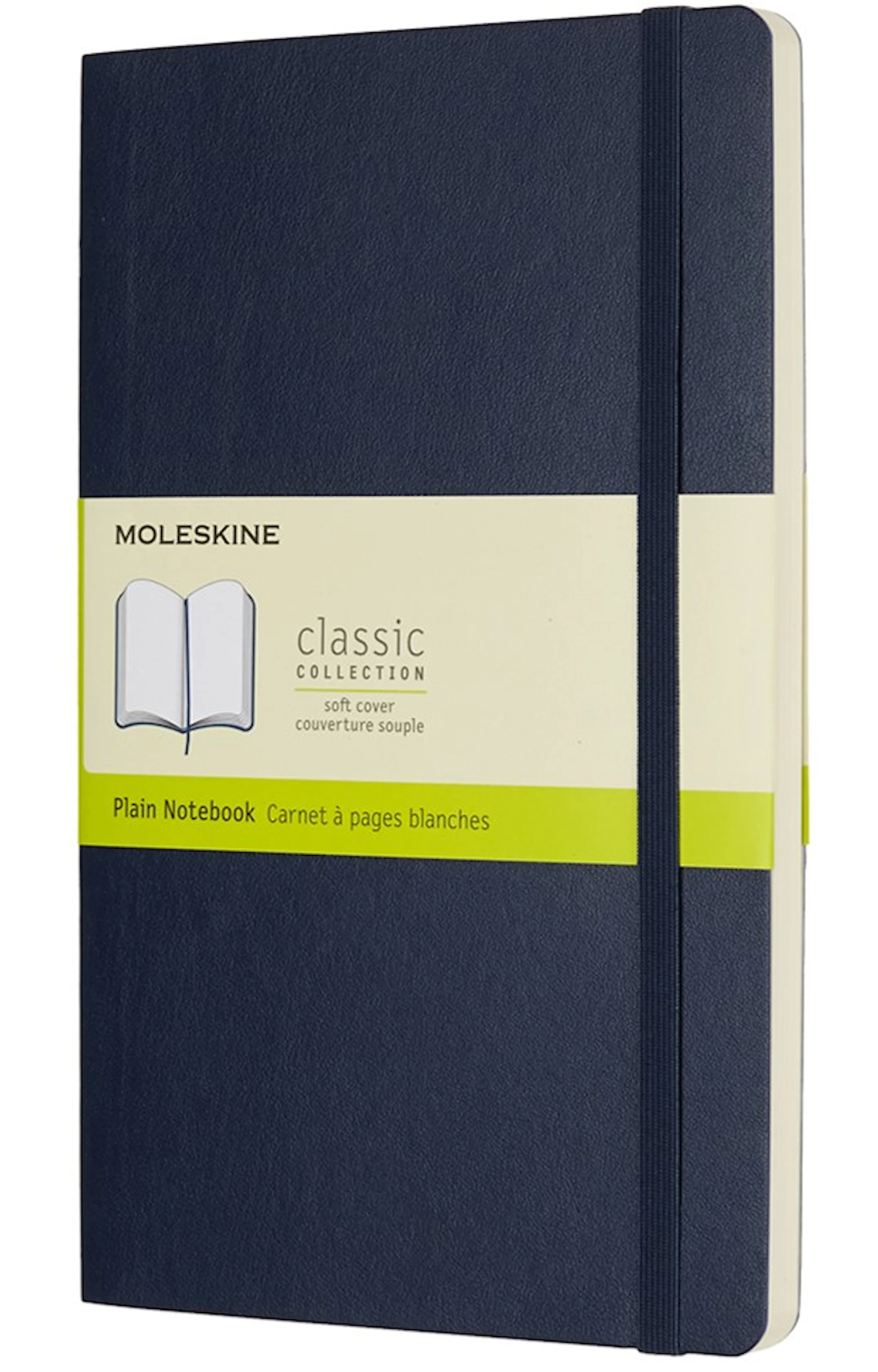 Produktbild för Anteckningsbok Classic Soft Olinjerad Large Sapphire Blue Moleskine
