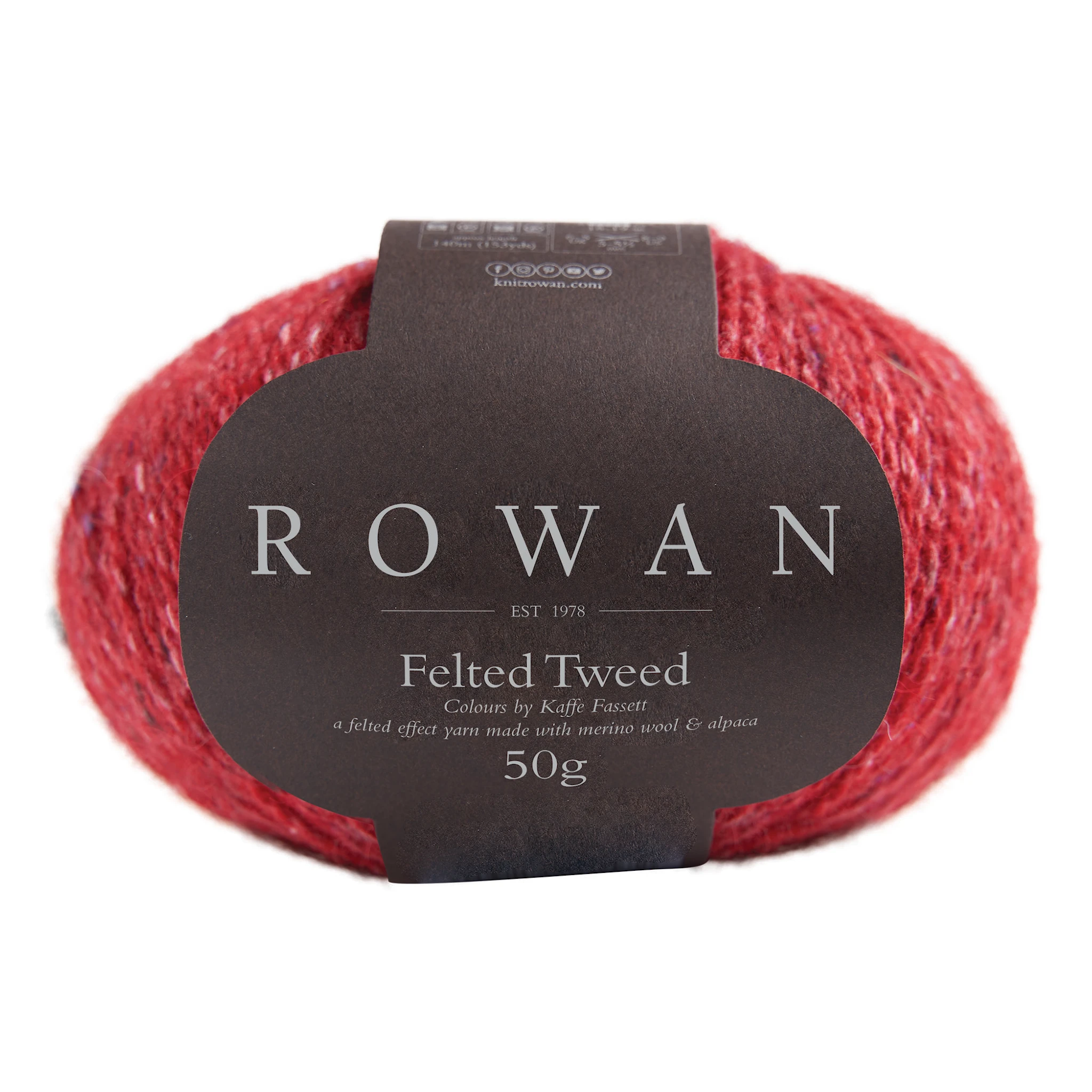 Produktbild för Felted Tweed 50 gr Scarlet 222, Rowan