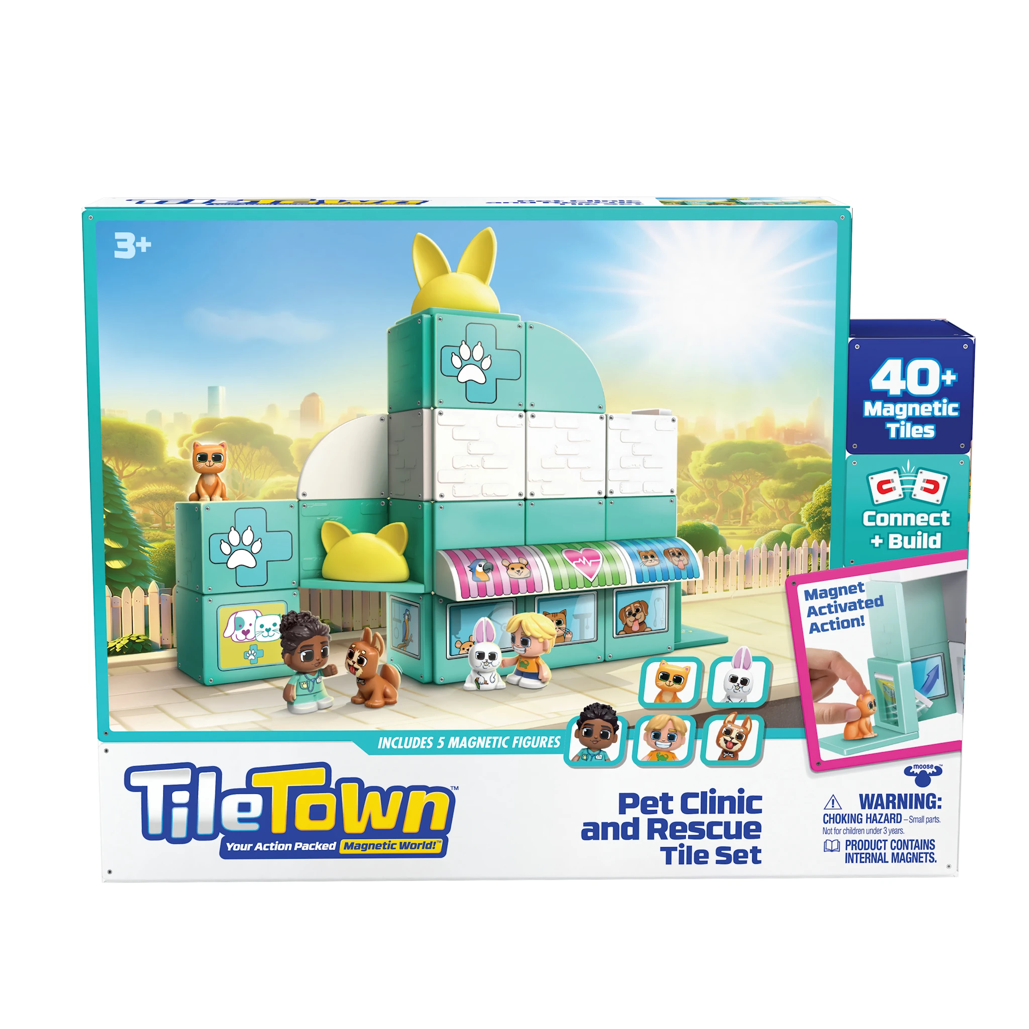 Produktbild för Djursjukhus Tile Town Magnetleksak