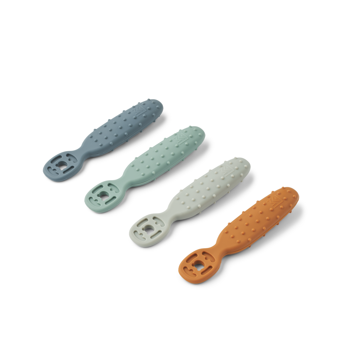 Caelia Baby Lära-äta Sked 4-Pack Whale Blå Liewood