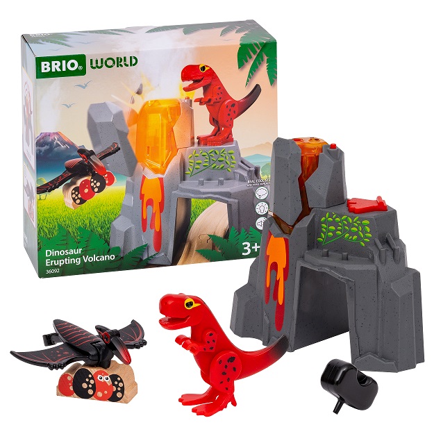 Dinosaurier med Vulkan (36092) Brio