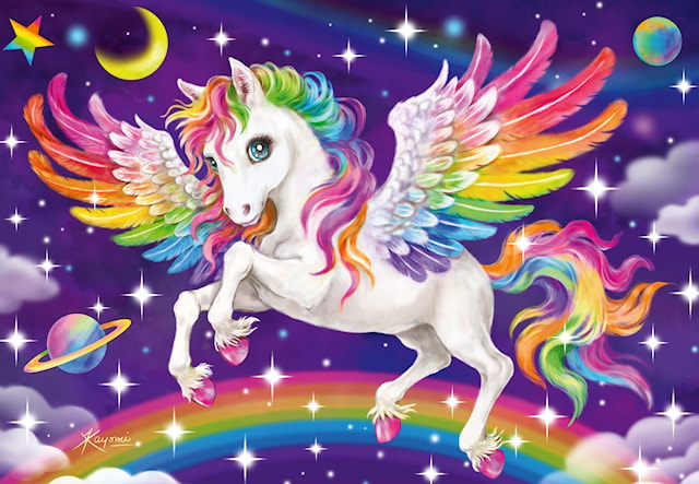 Tuotekuva 2 - Unicorn And Pegasus Palapeli 2x24 palaa Ravensburger