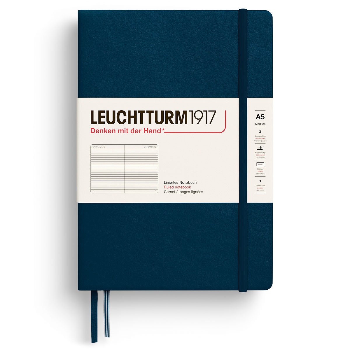 Anteckningsbok A5 Soft Linjerad Deep Sea Leuchtturm1917