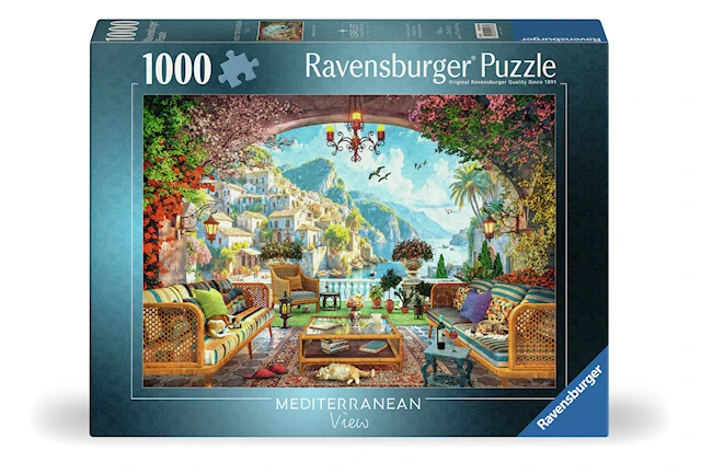 Mediterranean Terrace View Pussel 1000 Bitar, Ravensburger