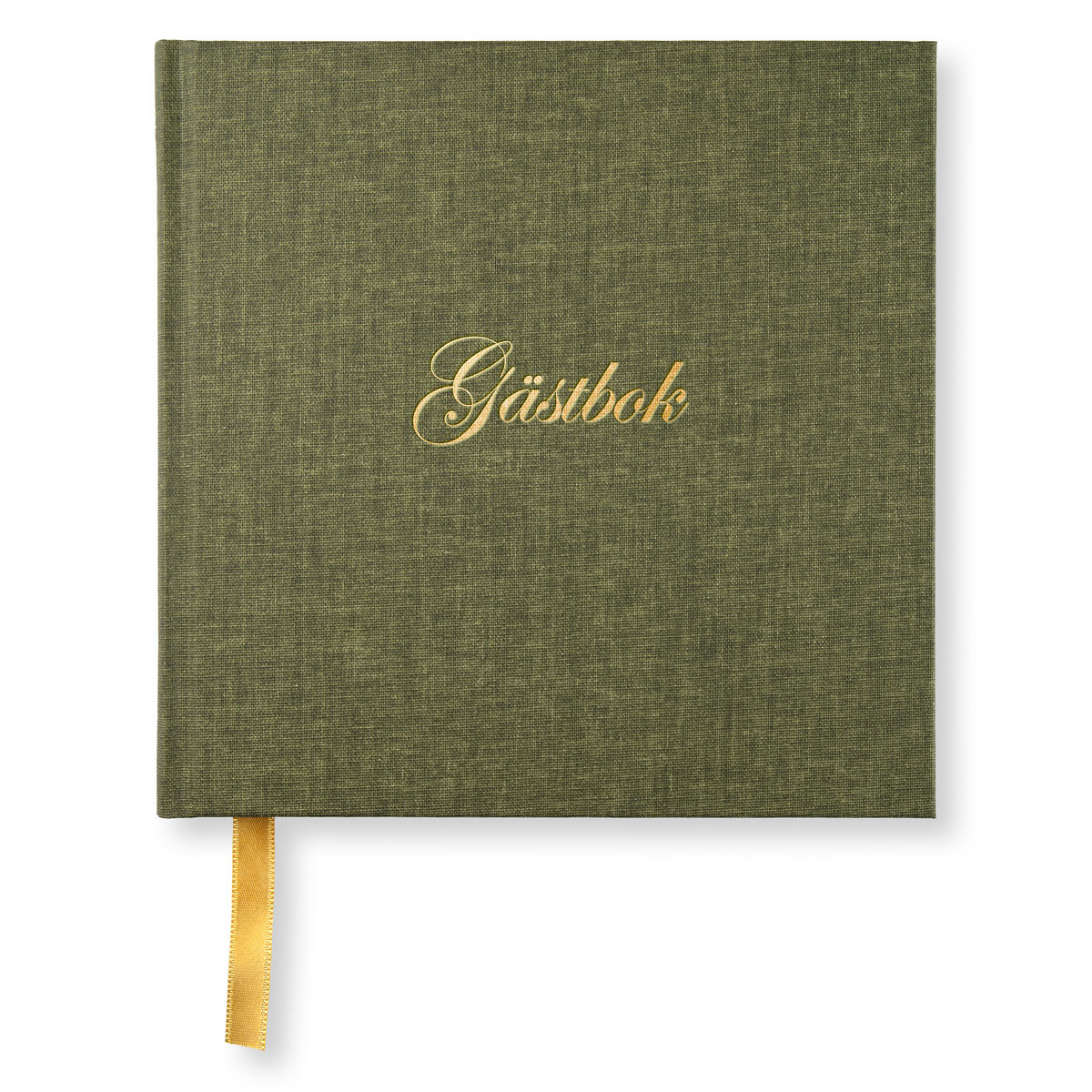 Gästbok 185 x 185 Khaki Green Paperstyle