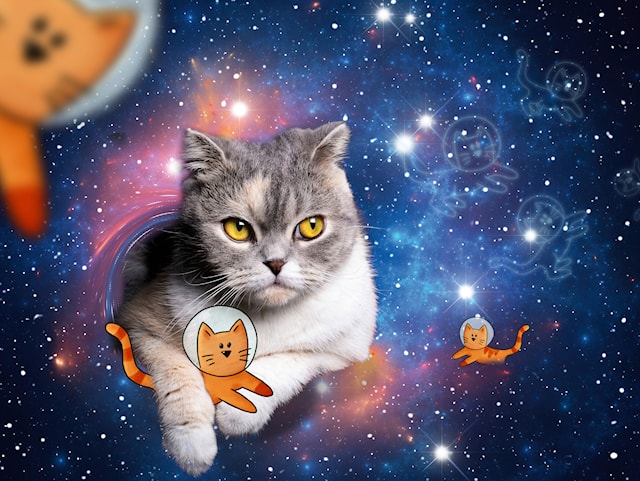 Produktbilde 2 for Katter i verdensrommet Puslespill 1500 brikker, Ravensburger