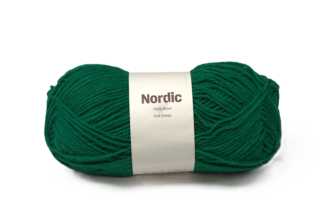 Nordic 100% villa 100 gr Kansallispuku vihreä A597  Adlibris