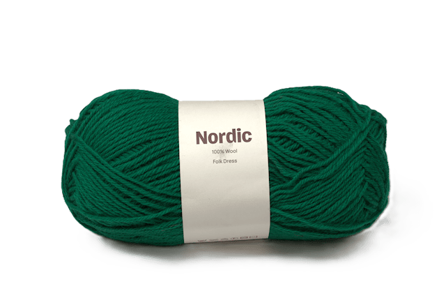 Nordic 100% villa 100 gr Kansallispuku vihreä A597  Adlibris
