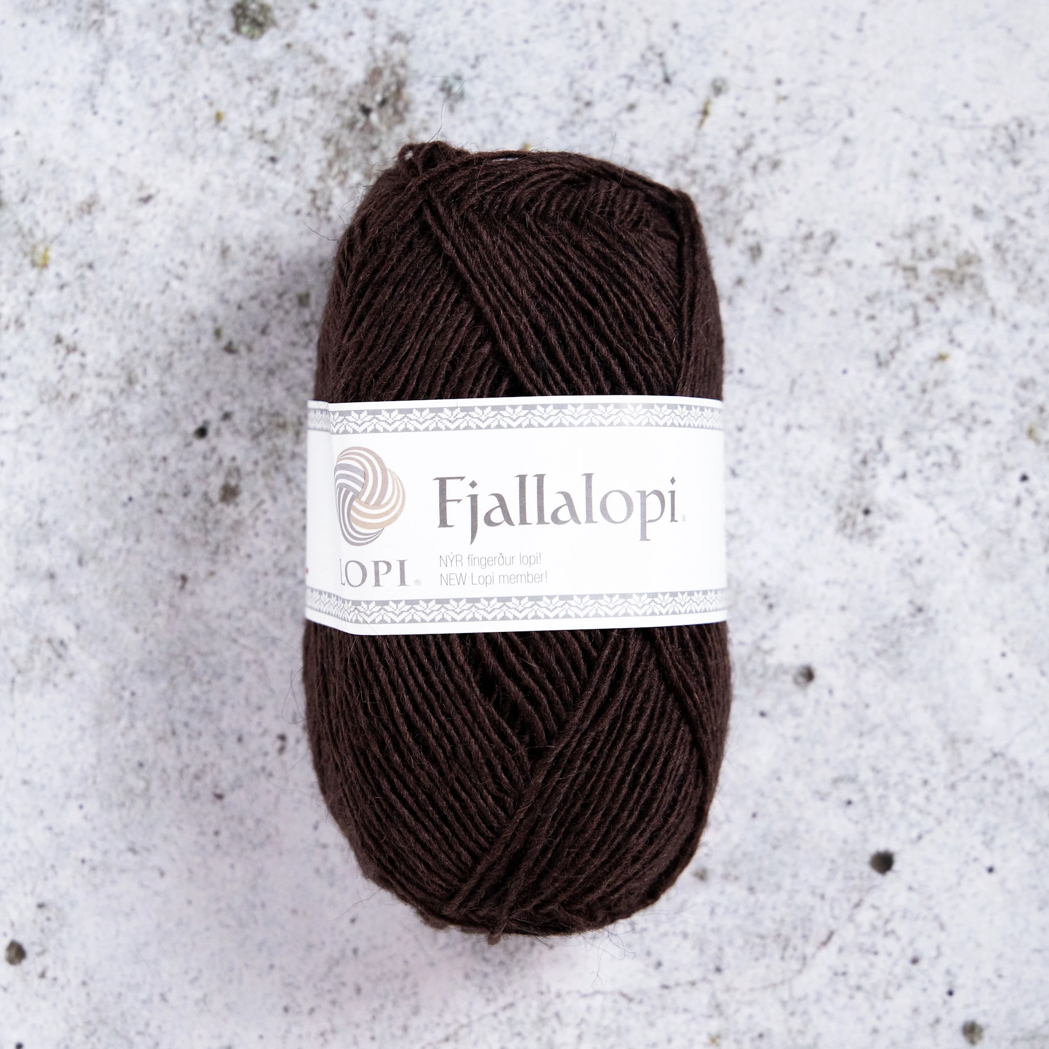 Produktbild för Fjallalopi ullgarn 50g  Deep Brown 03 Istex