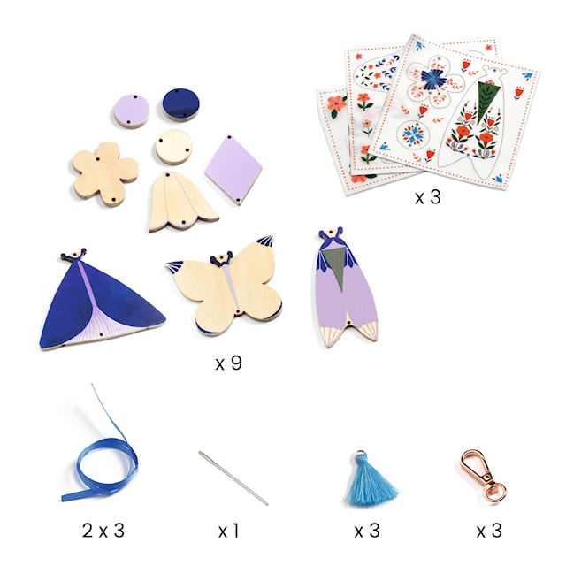 Produktbilde 4 for DIY-sett veskeanheng i tre og stoff Djeco