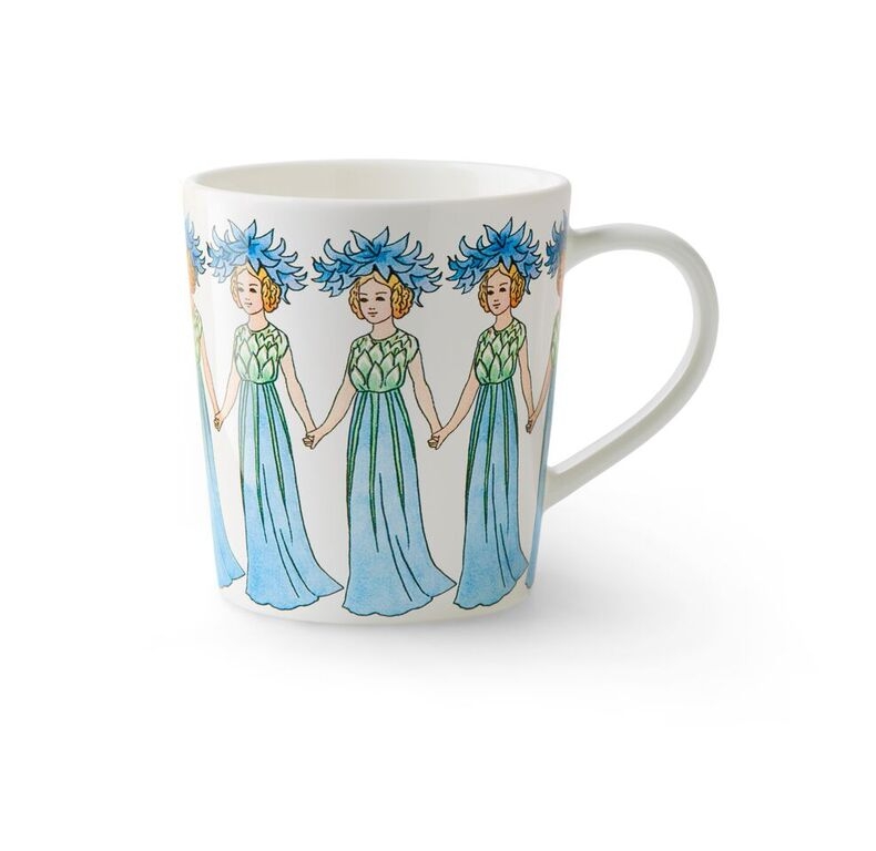 Elsa Beskow Mugg med Handtag Blåklint 40 cl, Design House Stockholm