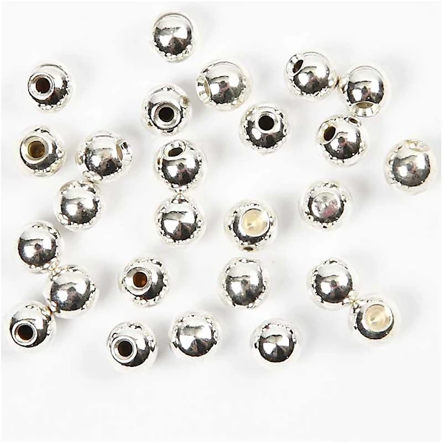 Ändpärlor silverpläterade till wire 3 mm 20-pack