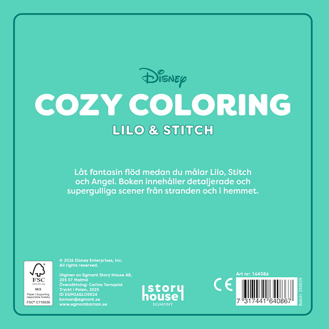 Produktbild 3 för Målarbok Cozy Coloring Stitch
