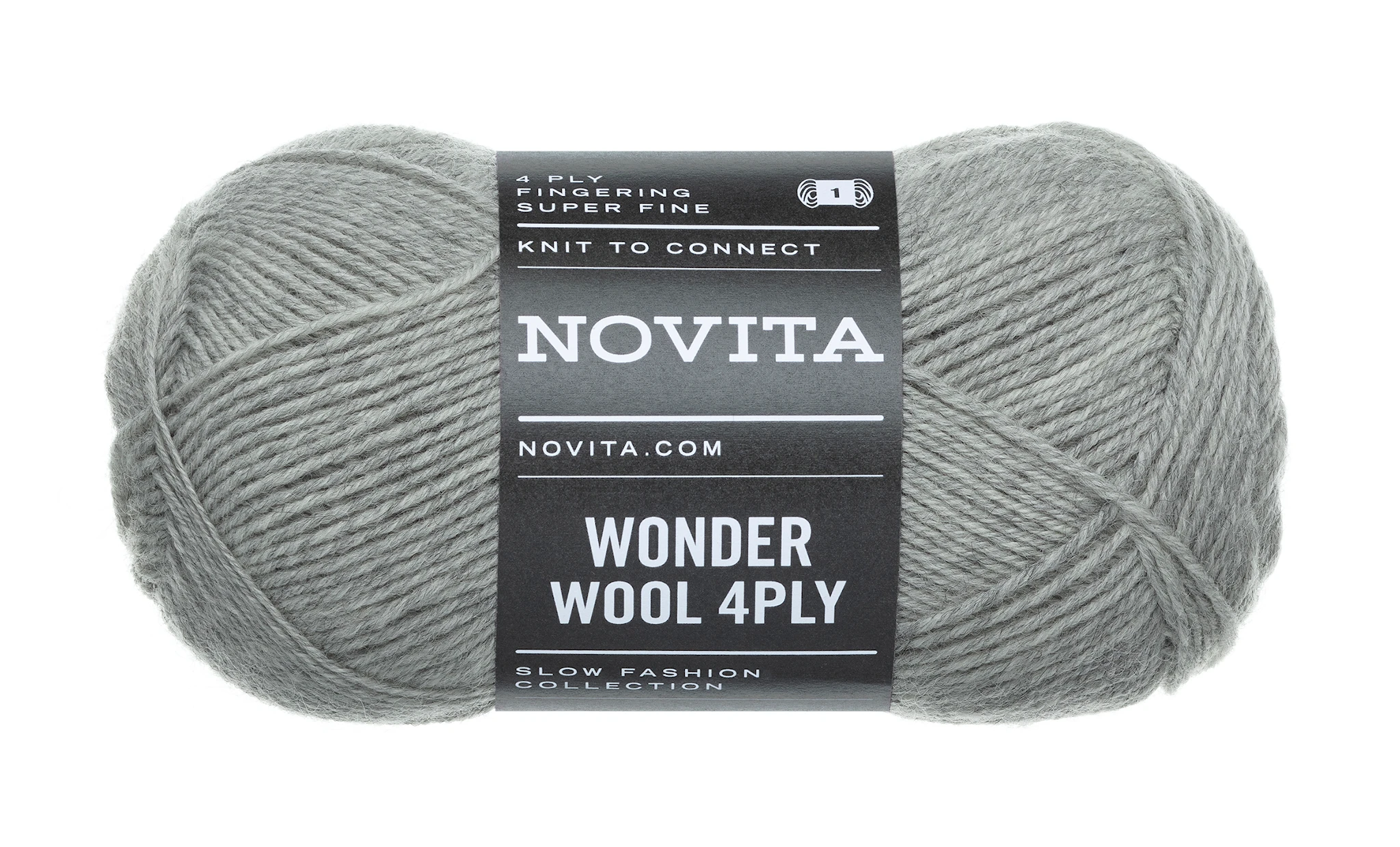 Tuotekuva ille Wonder Wool 4PLY 50g Sumu 075 Novita