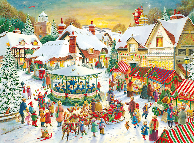 Tuotekuva 2 - Joulukokoelma No1 Palapeli 2x500 palaa, Ravensburger