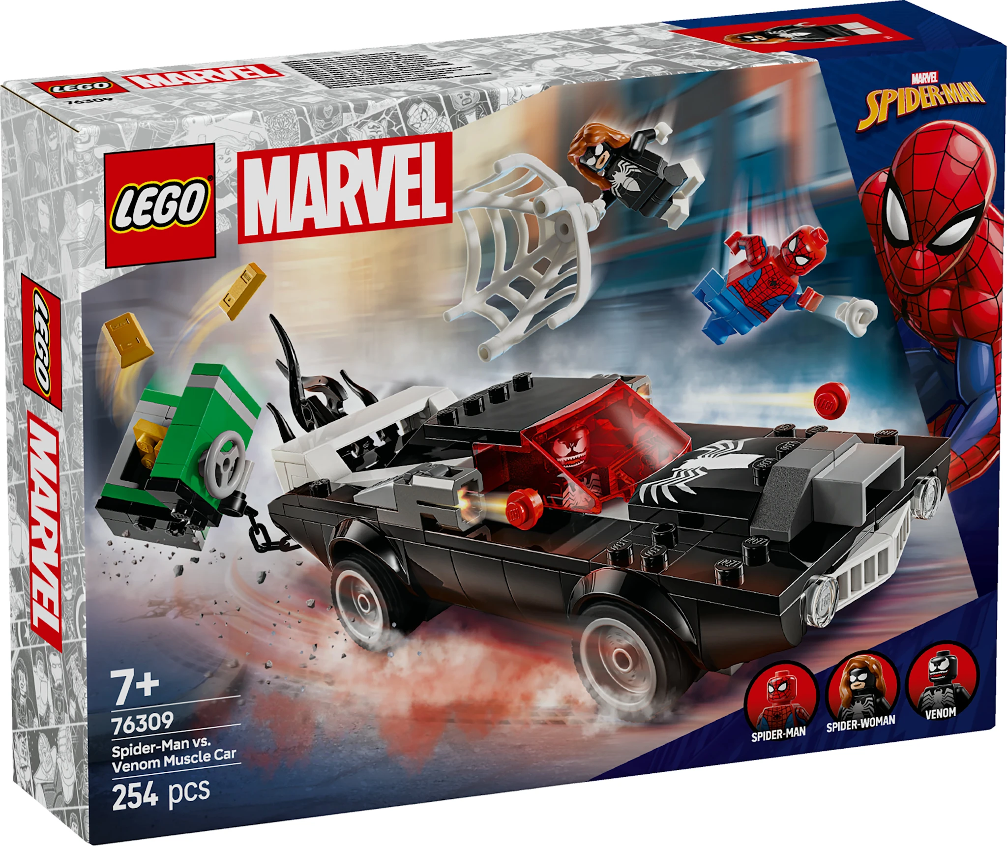 Tuotekuva ille Spider-Man vastaan Venom-muskeliauto LEGO® Super Heroes (76309)