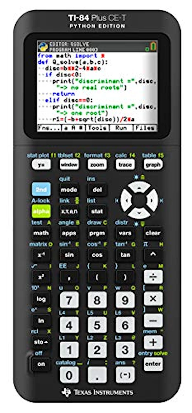 Texas laskin TI-84 Plus CE T PYTHON EDITION